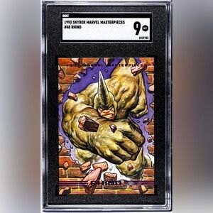 Graded! 1993 Marvel Masterpieces Rhino!